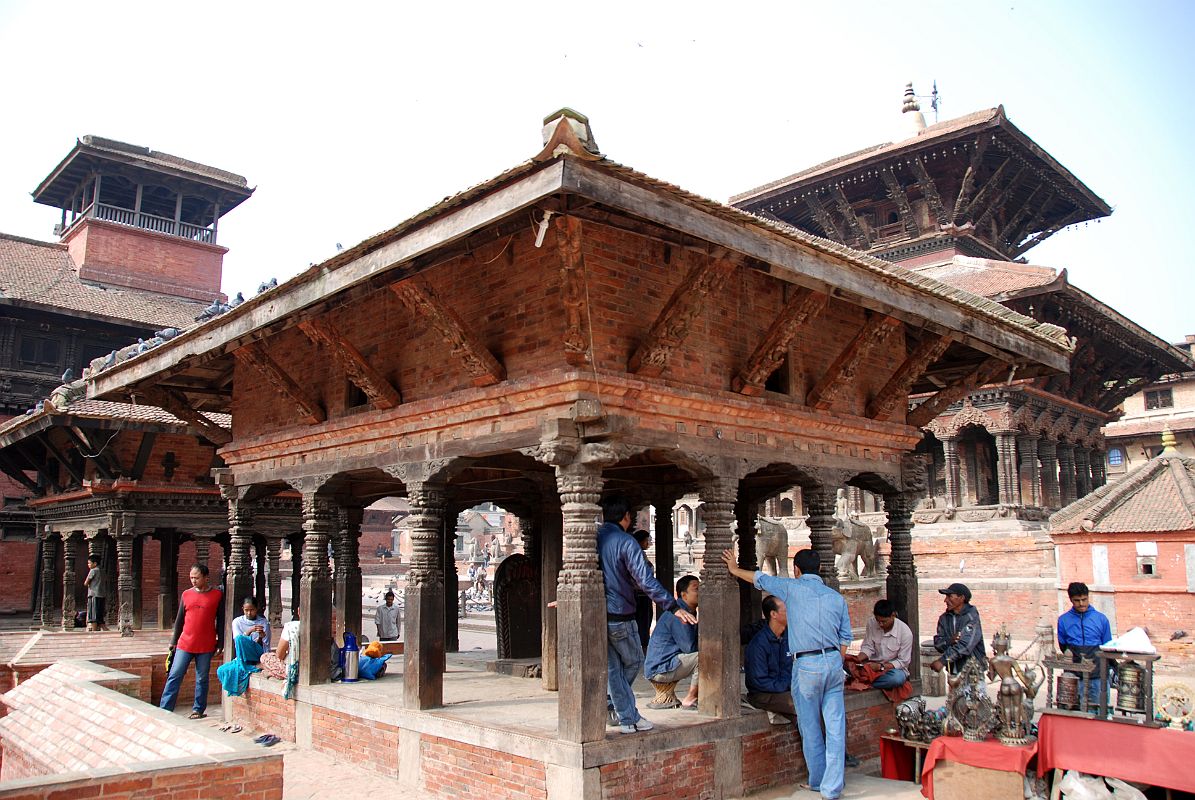 Kathmandu Patan Durbar Square 24 Mani Mandap Twin Pavilions Used For Royal Coronations 